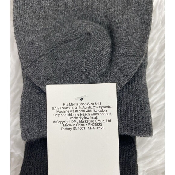 Panama Jack Novelty Socks Men's Martini Gambler 2 Pack Black Charcoal Shoe 8-12 - Picture 5 of 7